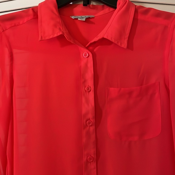 American Eagle Women’s Sheer Button Up Blouse - Picture 5 of 6